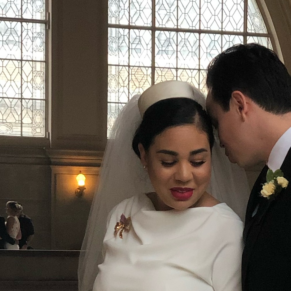Vintage wedding veil pillbox hat style